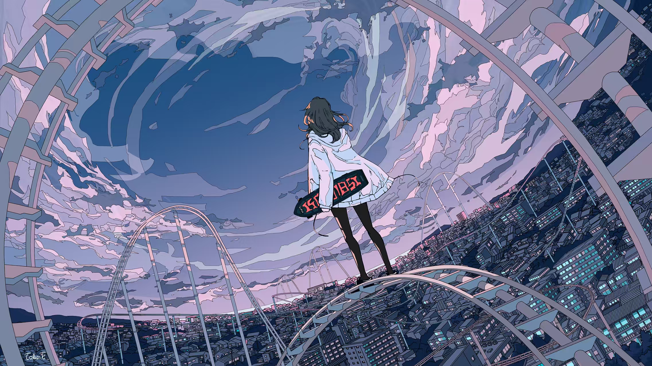 城市上空